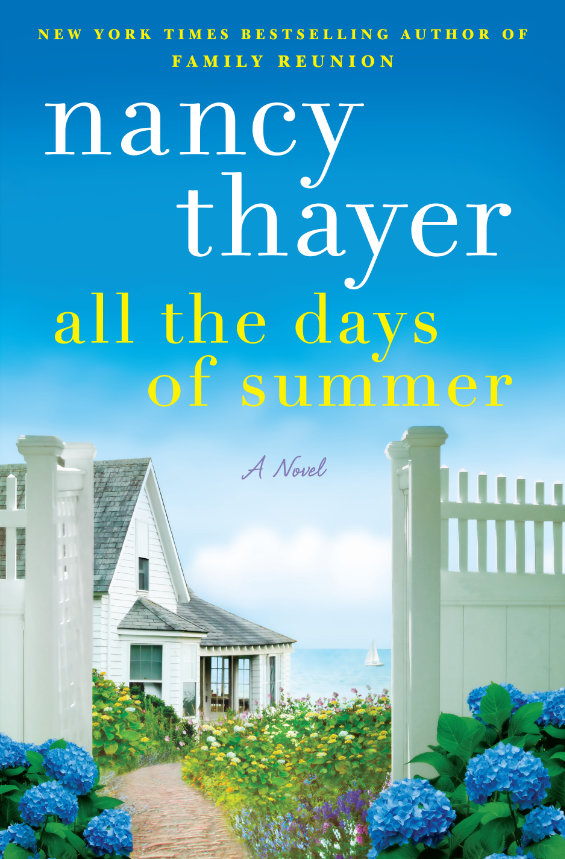 Cover of all the days of summer depicting a beachfront home behind a fence.